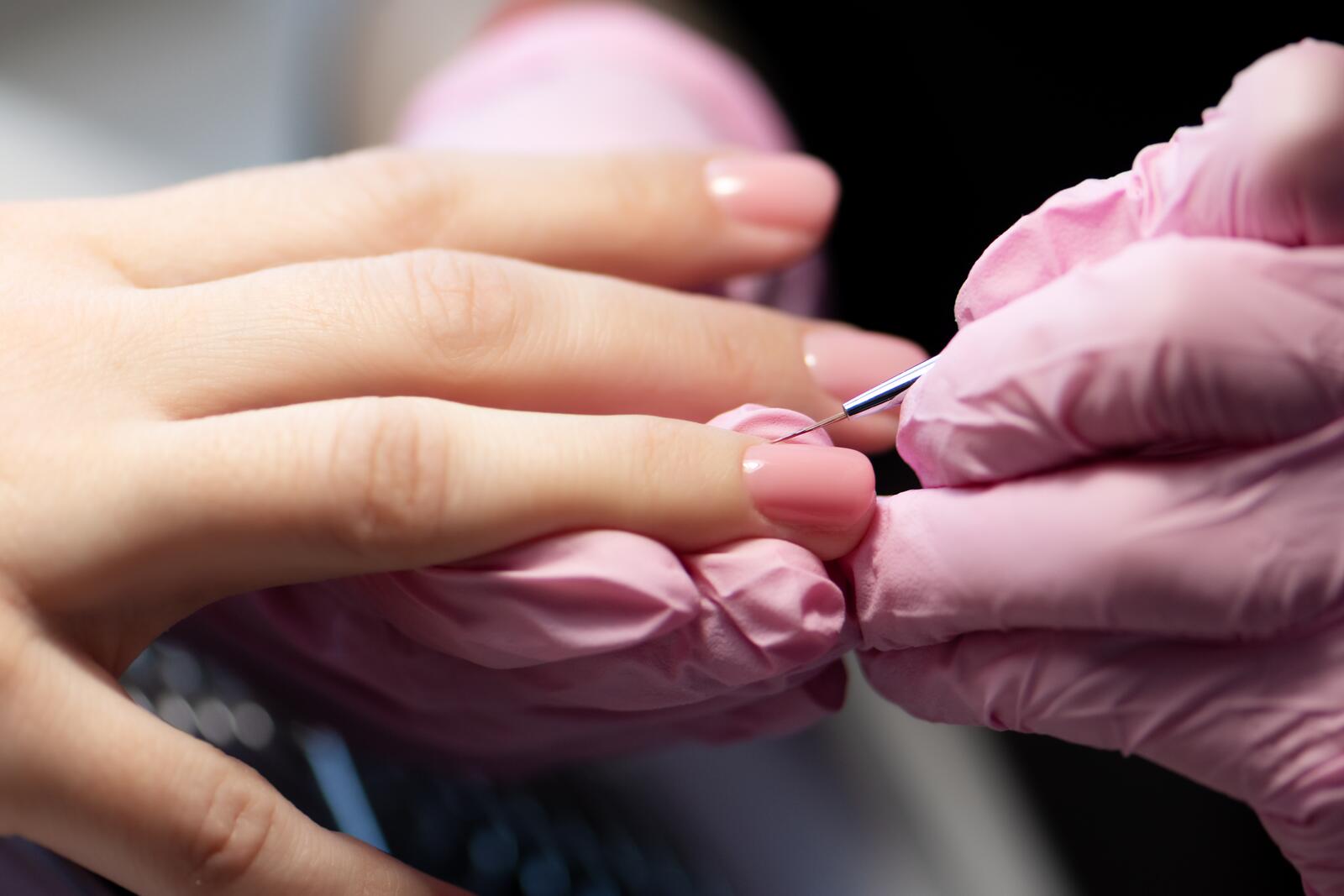 Polygel nagels foto van opleiding