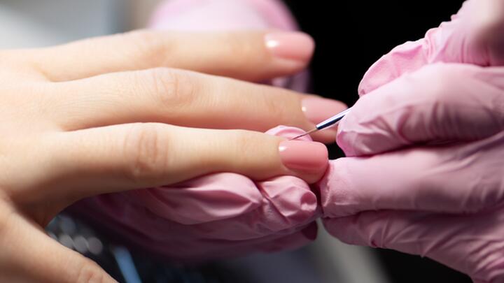 Polygel nagels foto van opleiding
